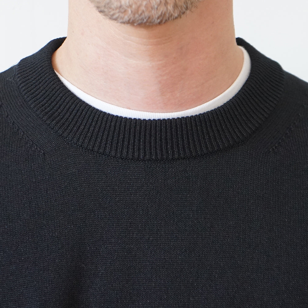 ATON - WOOL WASHI CREWNECK SWEATER