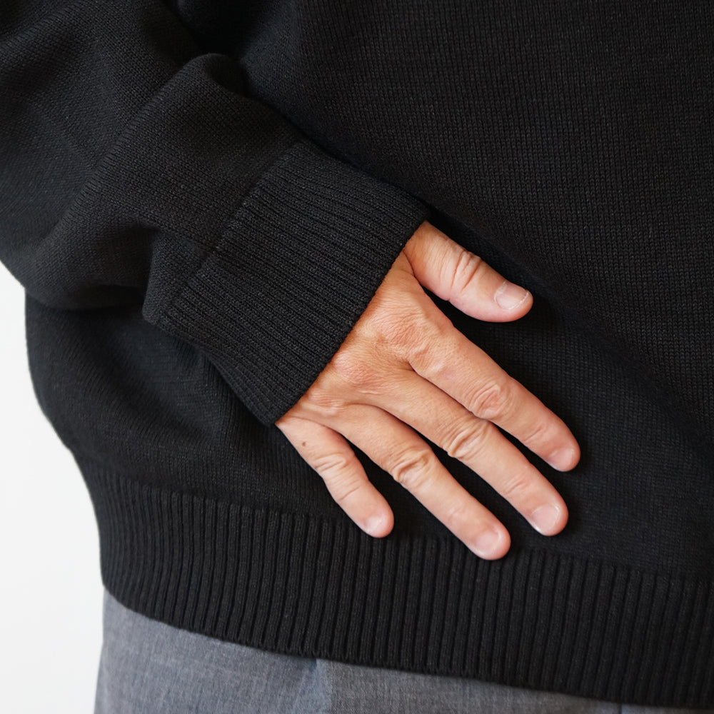 ATON - WOOL WASHI CREWNECK SWEATER