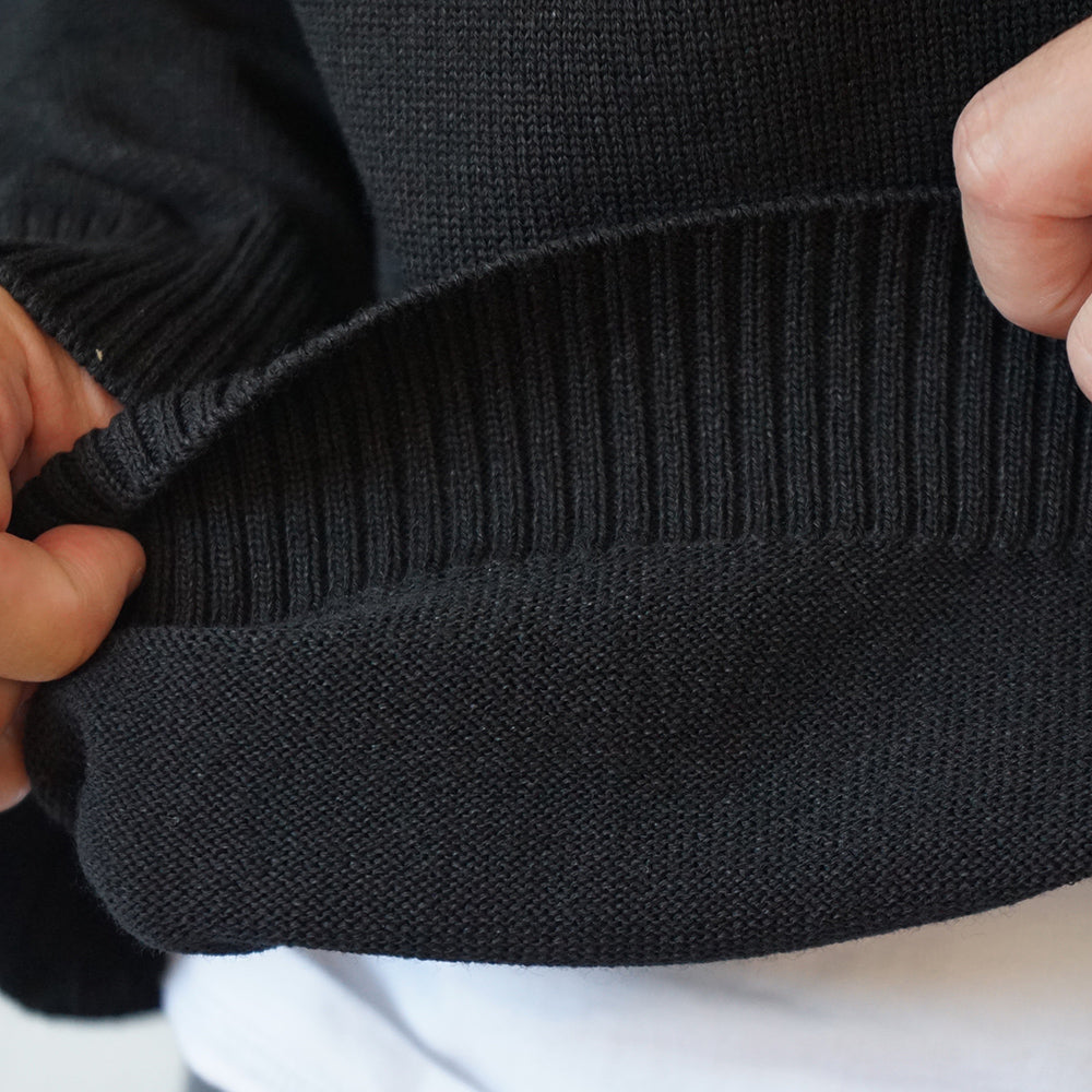 ATON - WOOL WASHI CREWNECK SWEATER