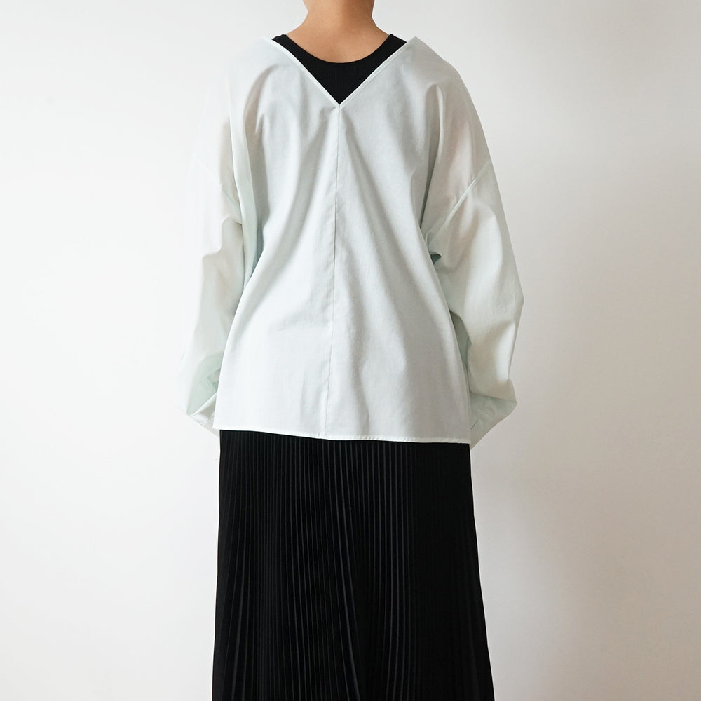 Graphpaper - Silicon Lawn V-Neck Blouse