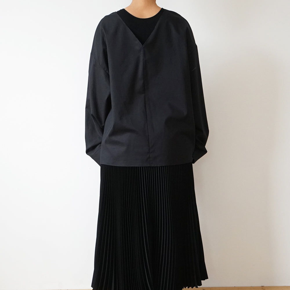 Graphpaper - Silicon Lawn V-Neck Blouse