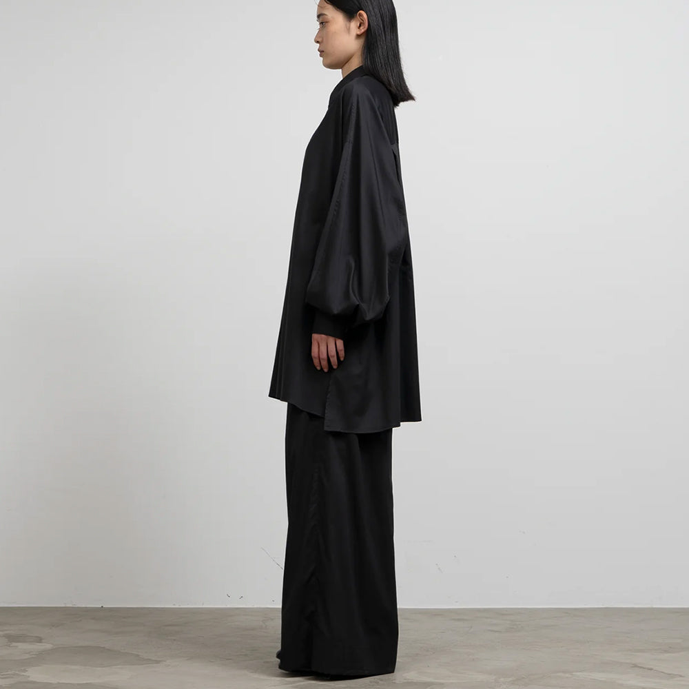 Graphpaper - Silicon Poplin Deep Slit Regular Collar Shirt