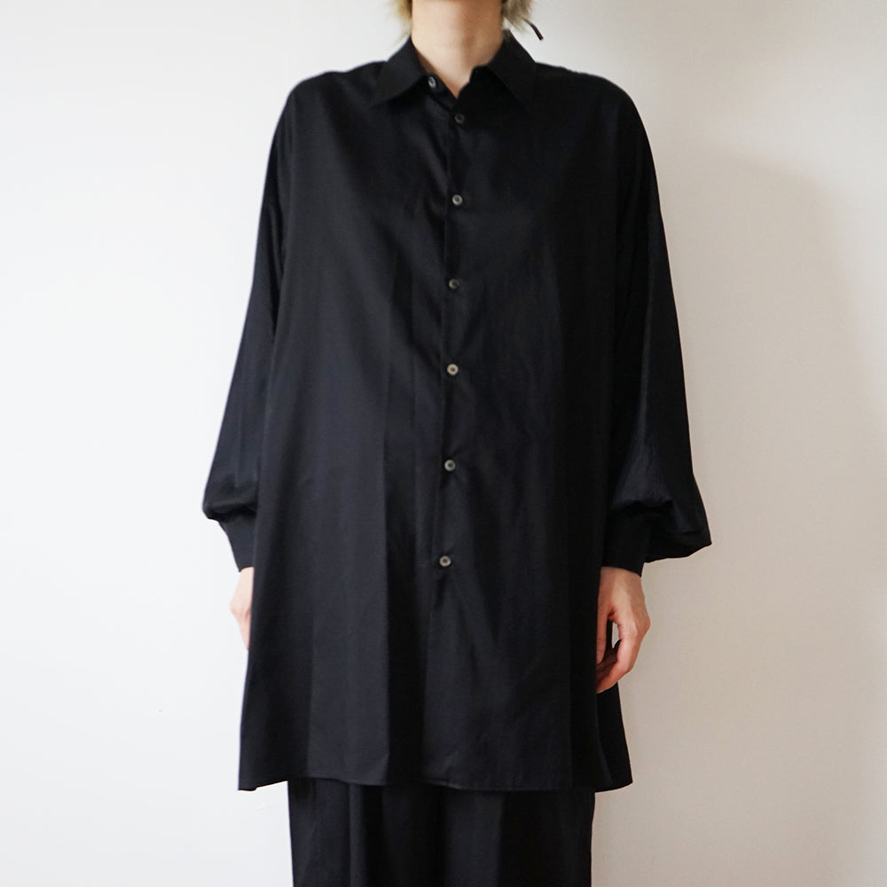 Graphpaper - Silicon Poplin Deep Slit Regular Collar Shirt