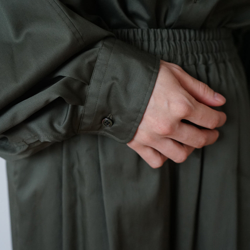 Graphpaper - Silicon Poplin Deep Slit Regular Collar Shirt