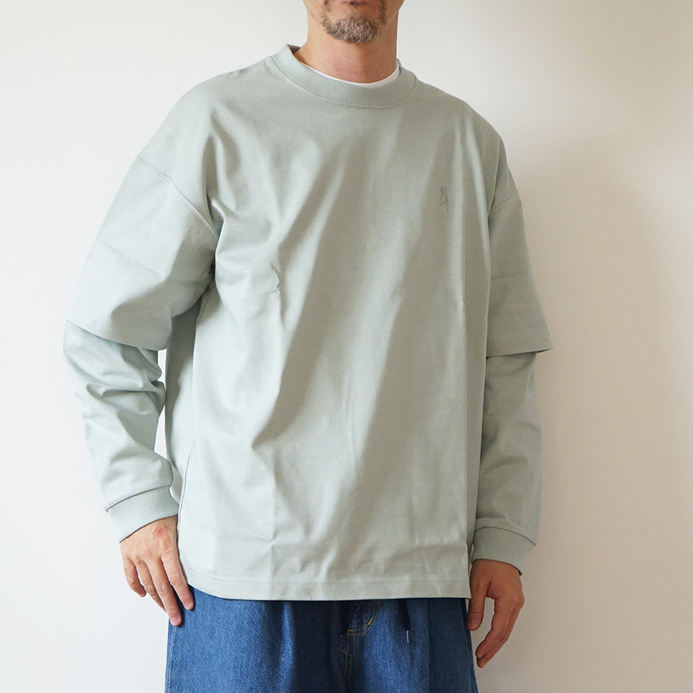 is-ness - LAYERED LONG SLEEVE T-SHIRT