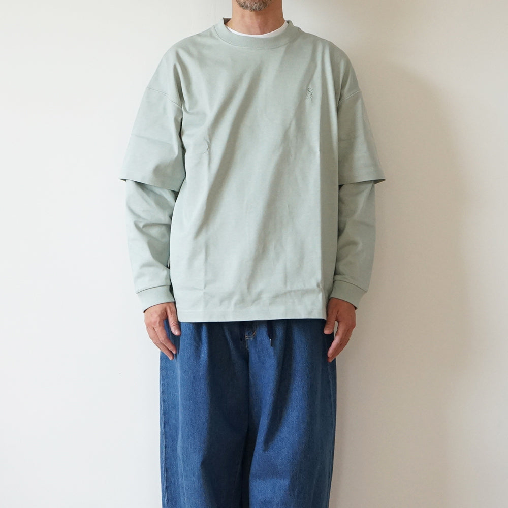 is-ness - LAYERED LONG SLEEVE T-SHIRT