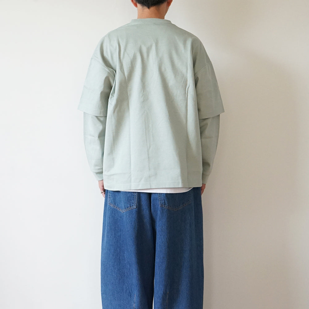 is-ness - LAYERED LONG SLEEVE T-SHIRT