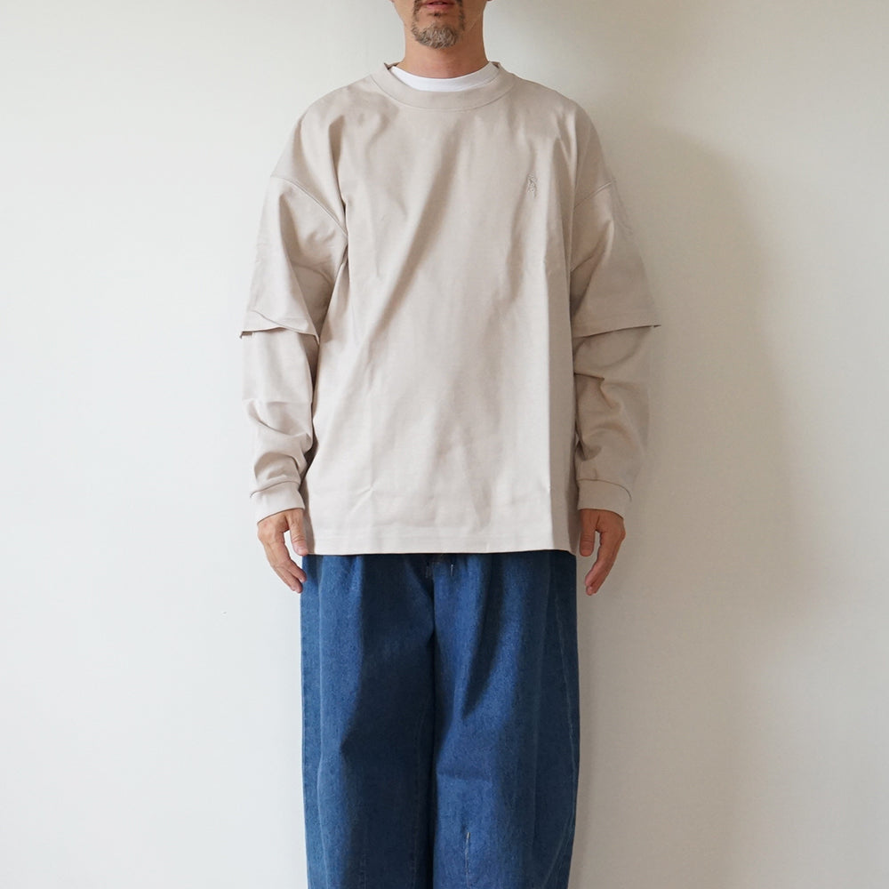 is-ness - LAYERED LONG SLEEVE T-SHIRT