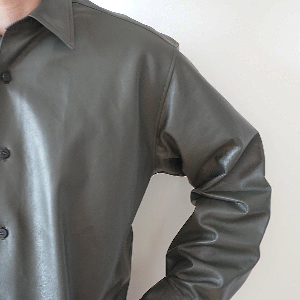 Cale - LAMB LEATHER SHIRT
