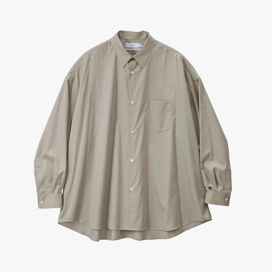 Graphpaper - Silicon Poplin Oversized Regular Collar Shirt