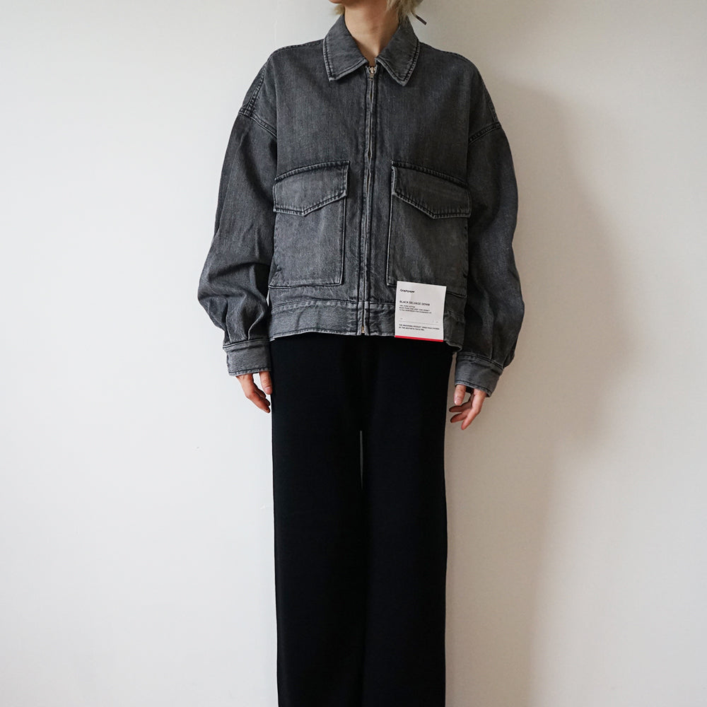 Graphpaper - Selvage Denim Zip Jacket -LIGHT FADE-