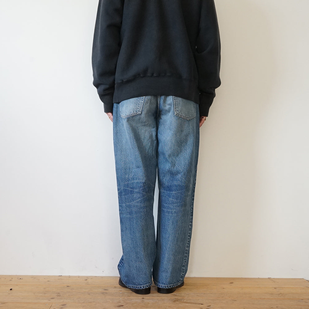 CIOTA - New Baggy 5 Pocket Pants (Medium Dark Blue Damage