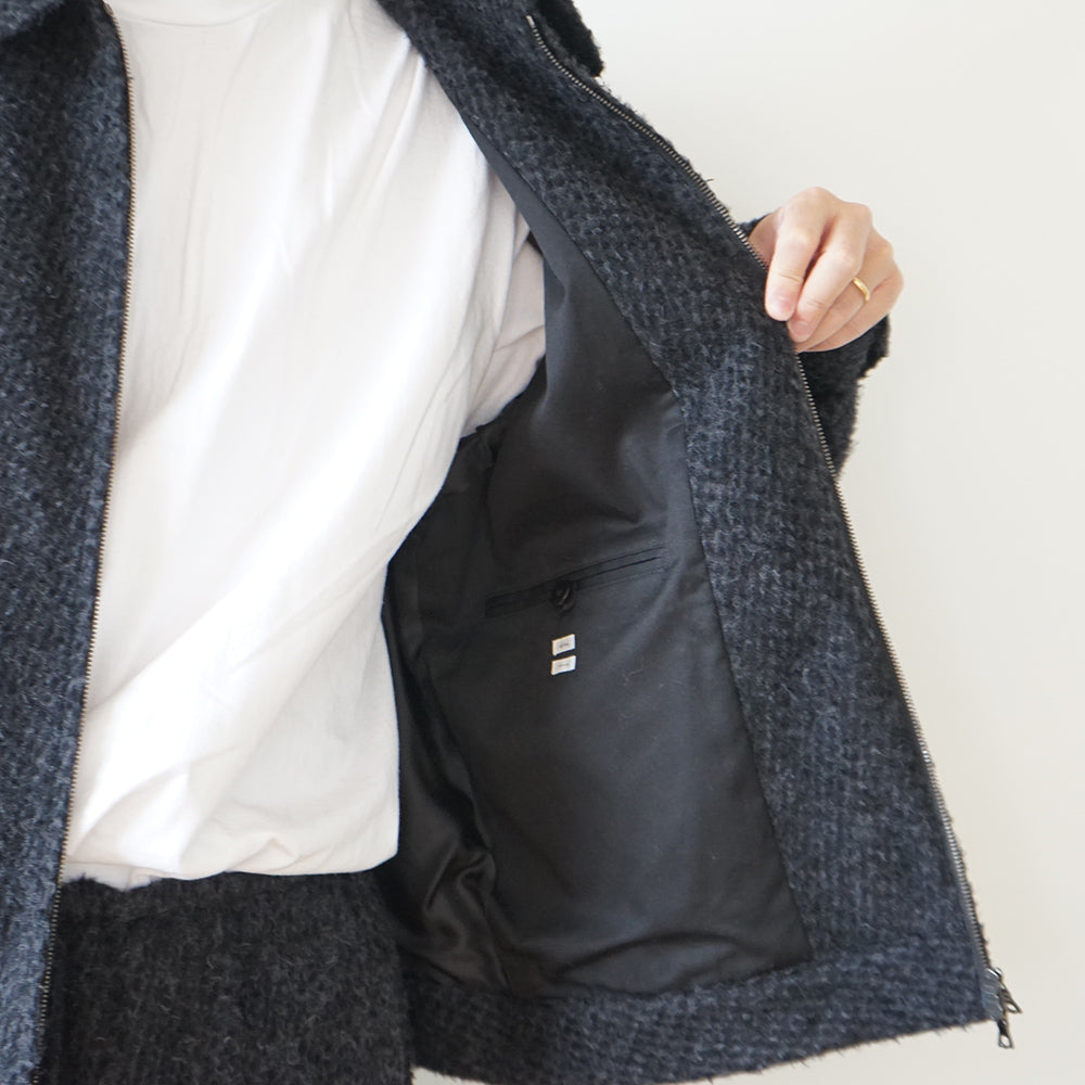 blurhms - Brushed Wool Zip Short Jacket – IN MY BOOK STORE