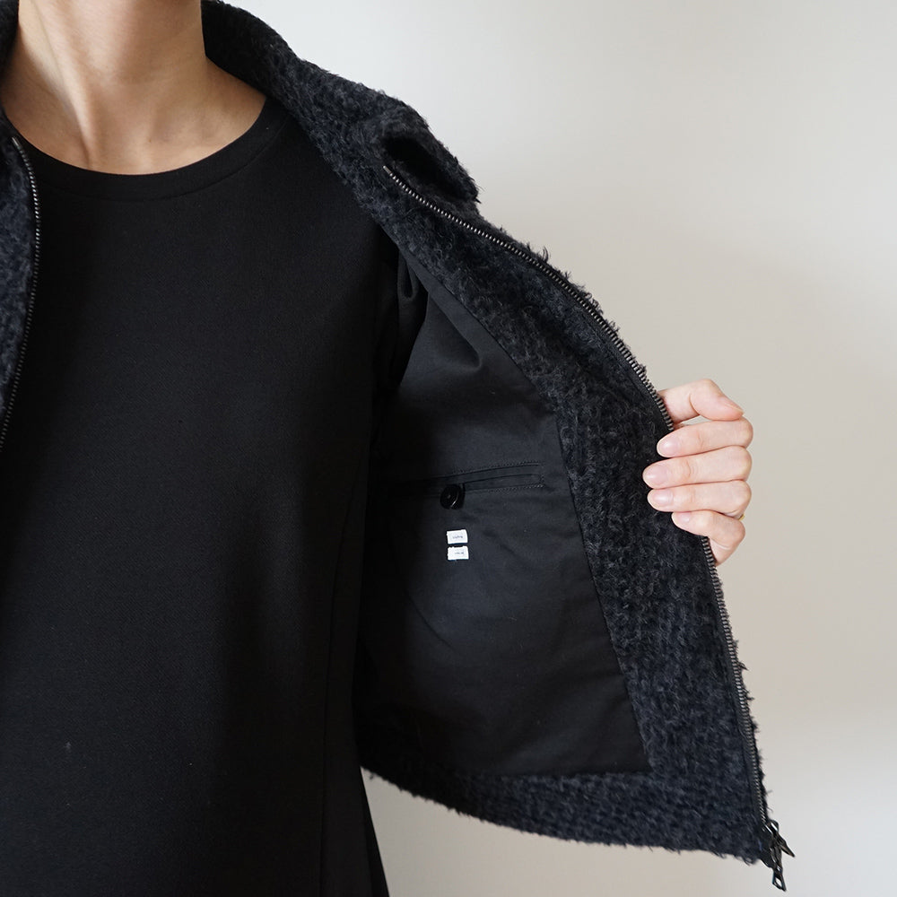 blurhms - Brushed Wool Zip Short Jacket (Women's) – IN MY