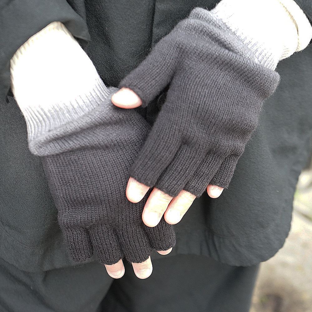 Graphpaper - Gradient Dyed Wool Knit Fingerless Gloves – IN MY