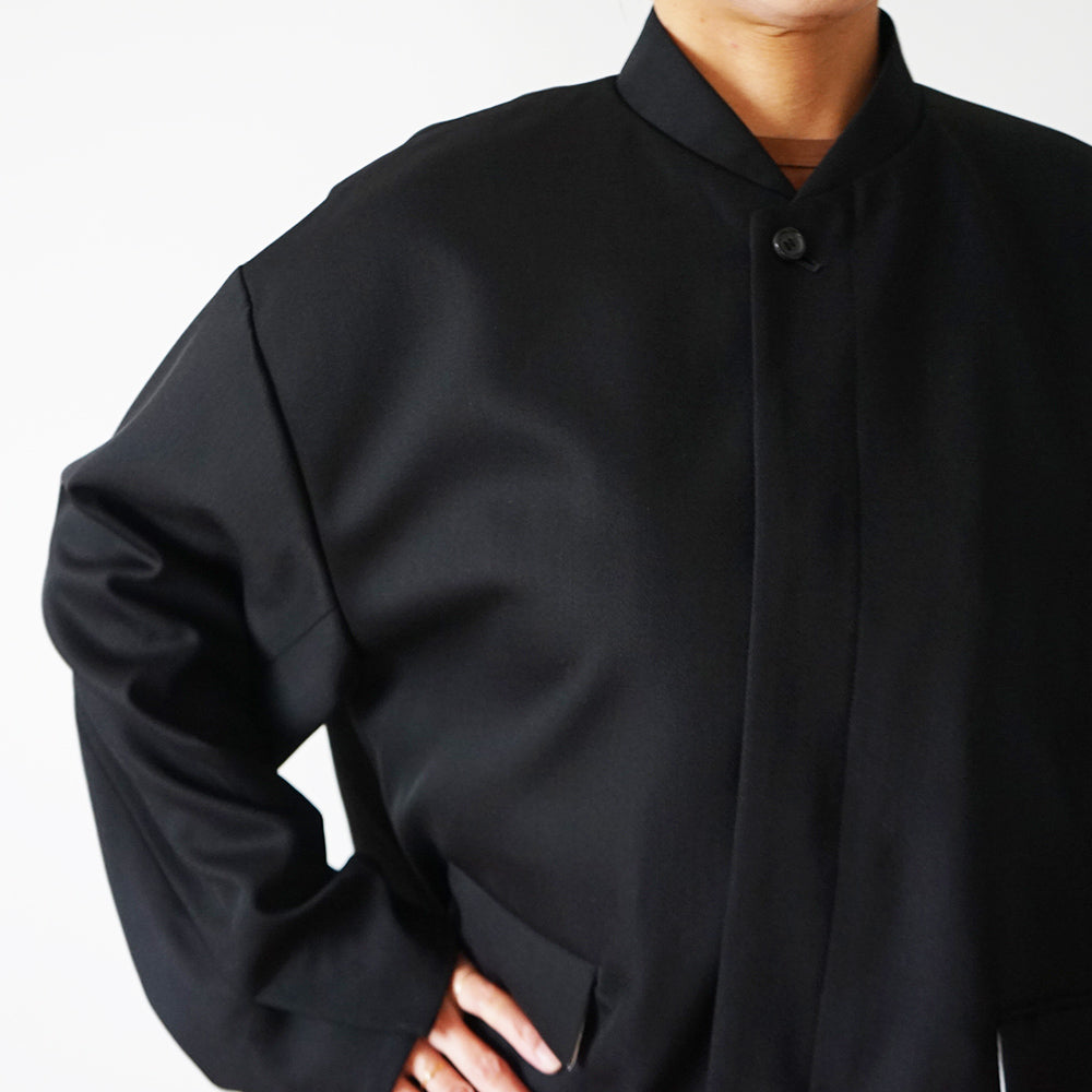 Graphpaper Stand Collar Anorak ブラック Graphpaper Suvin Sharkskin Stand Collar Anorak style.2022.12.17