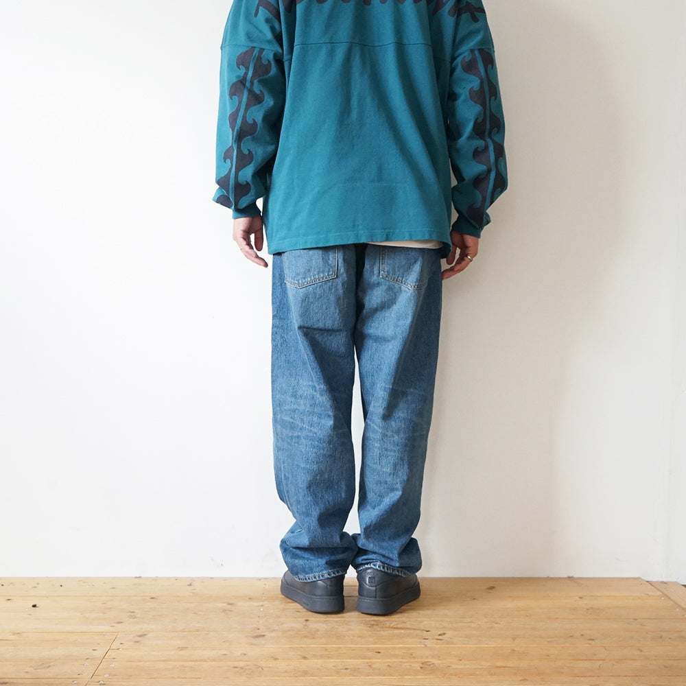 DESCENDANT - 1995 DENIM TROUSERS BAGGY LIGHT WASH
