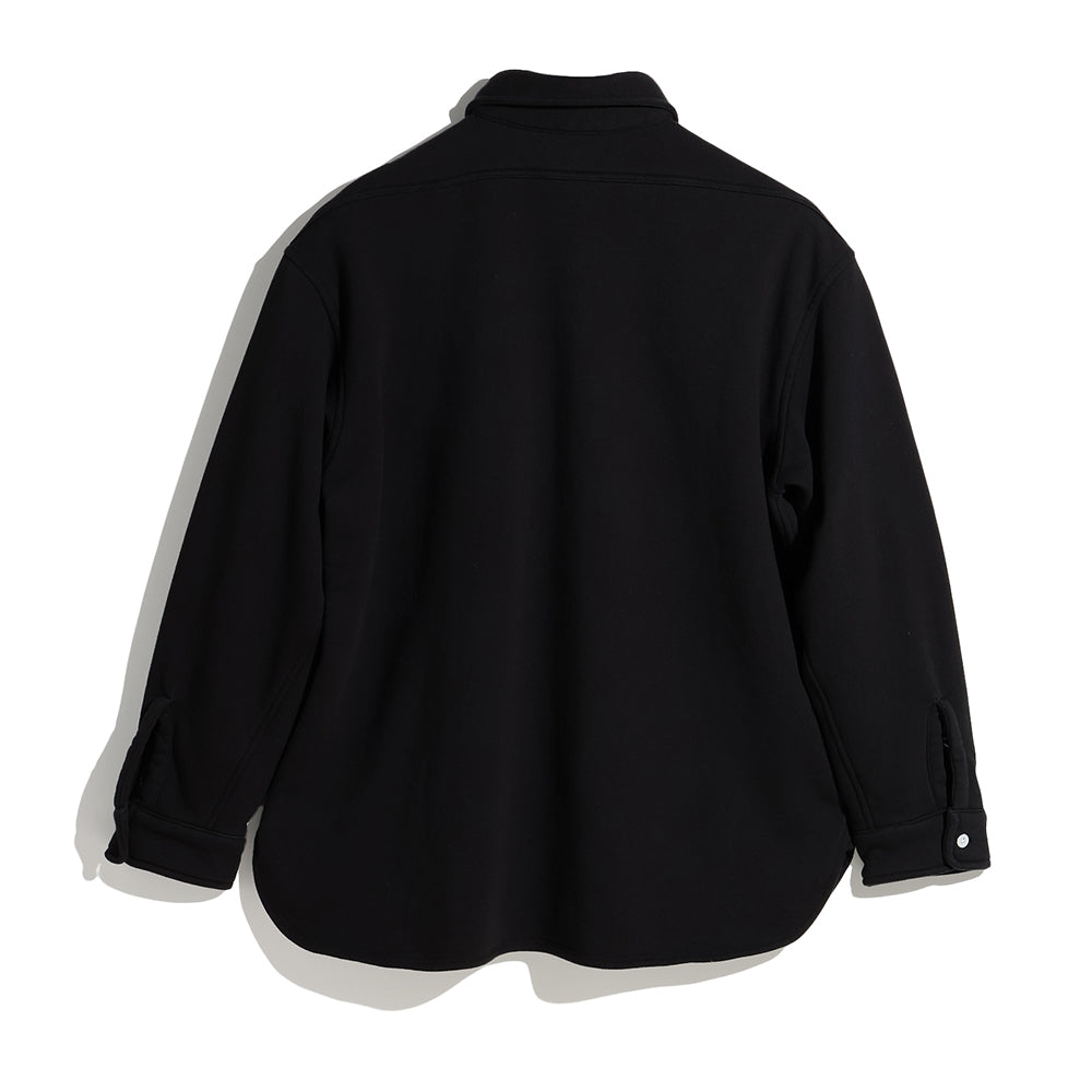 トップス FOUNDOUR SWEAT WORK SHIRT BLACK 3 SWEAT WORK SHIRT（スウェットワークシャツ）｜FOUNDOUR（ファウンダ