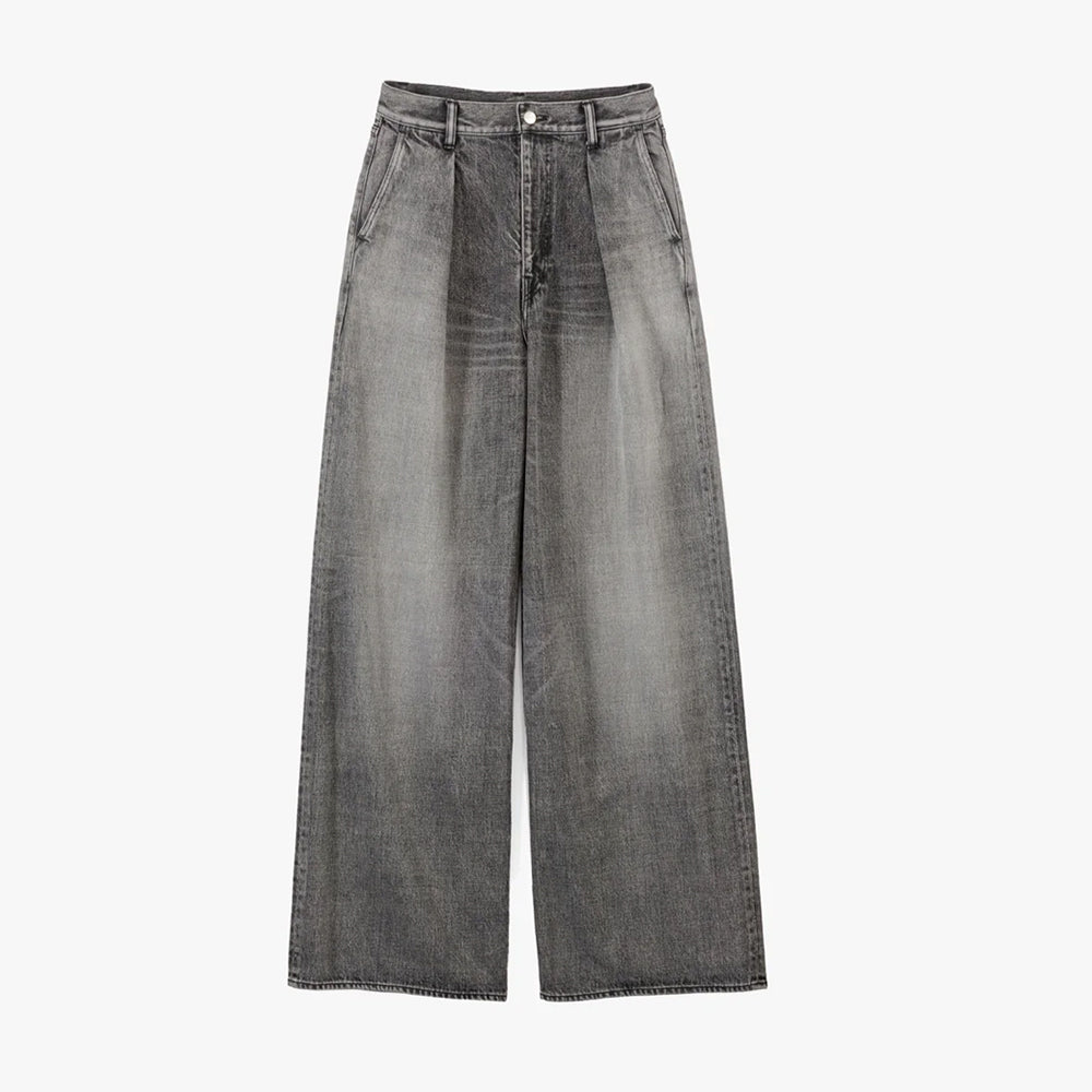 Graphpaper - Selvage Denim Two Tuck Wide Pants-LIGHT FADE-