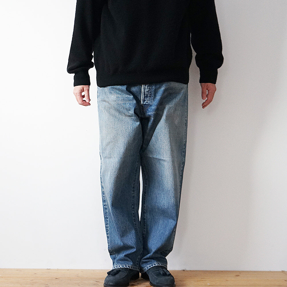 A.PRESSE - No.22 Washed Wide Denim Pants