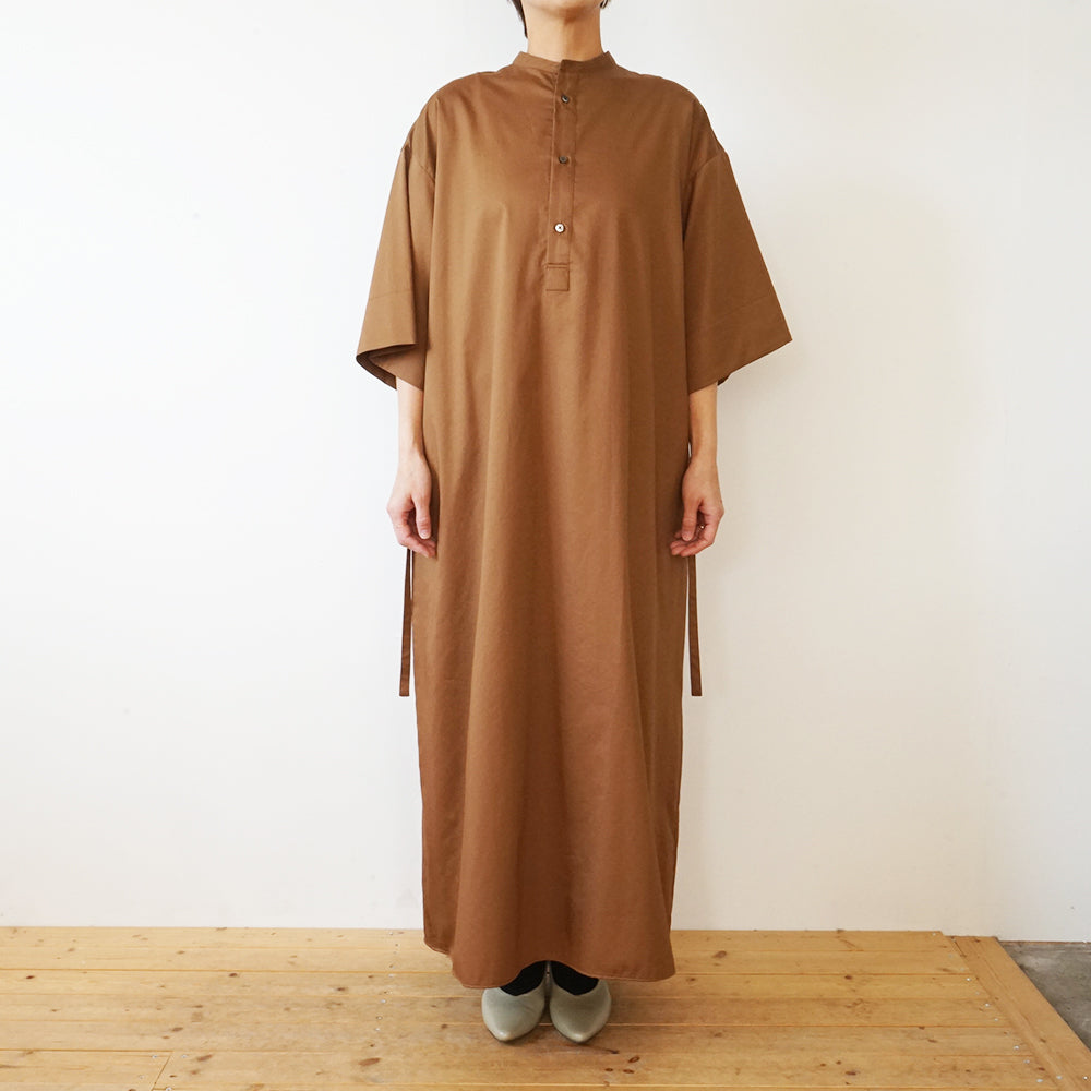 Graphpaper - Silicon Poplin 3/4 Sleeve Smock Dress