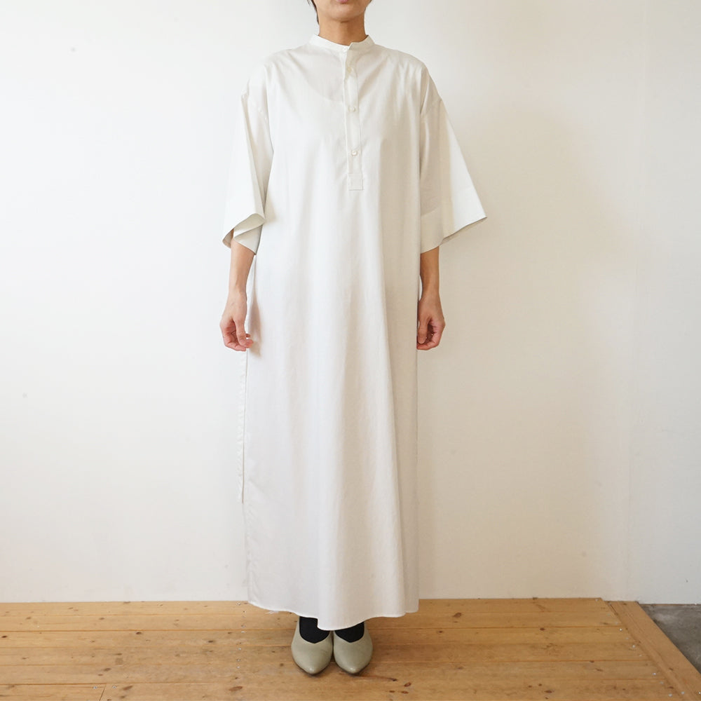 Graphpaper - Silicon Poplin 3/4 Sleeve Smock Dress