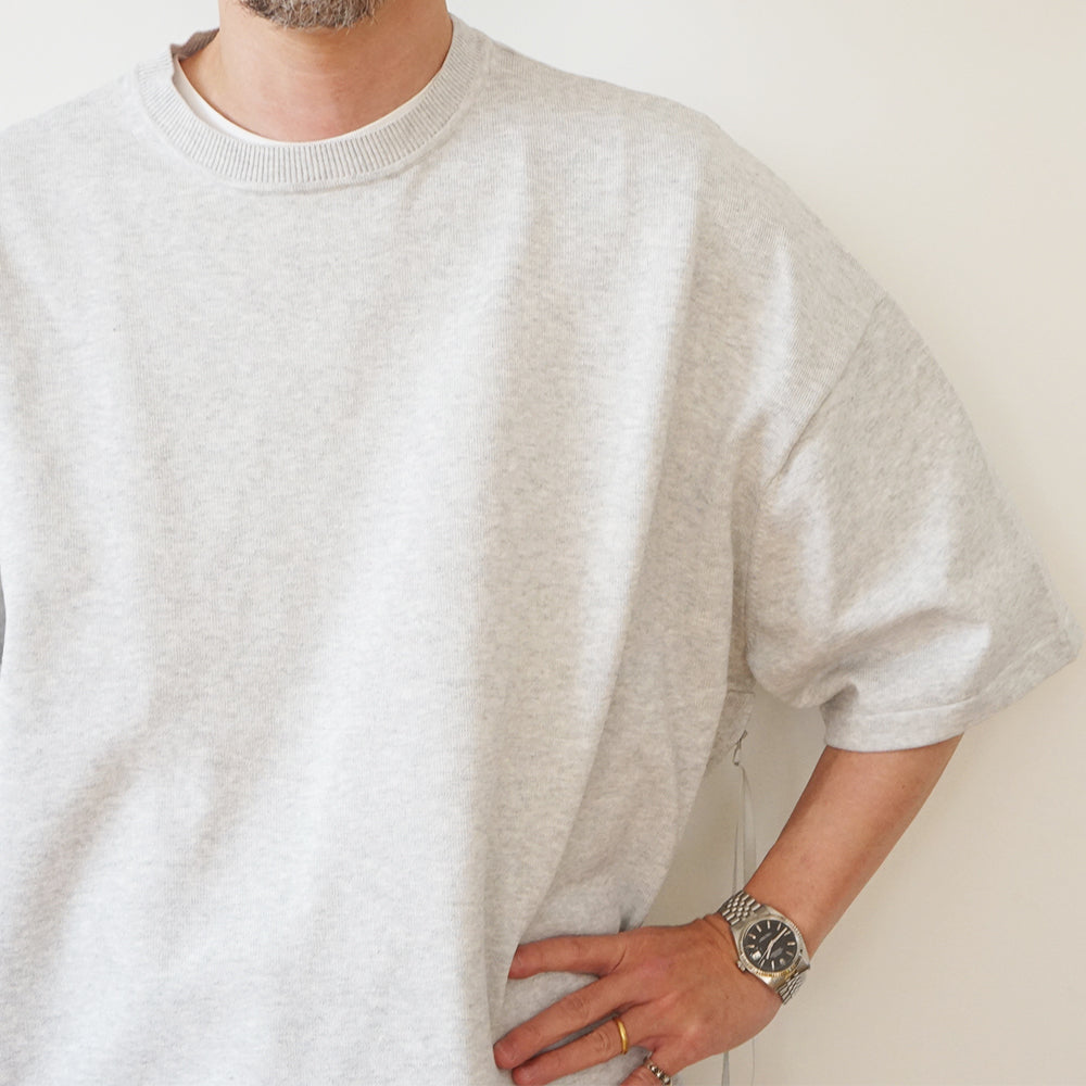 is-ness - KNIT VENTILATION T-SHIRT