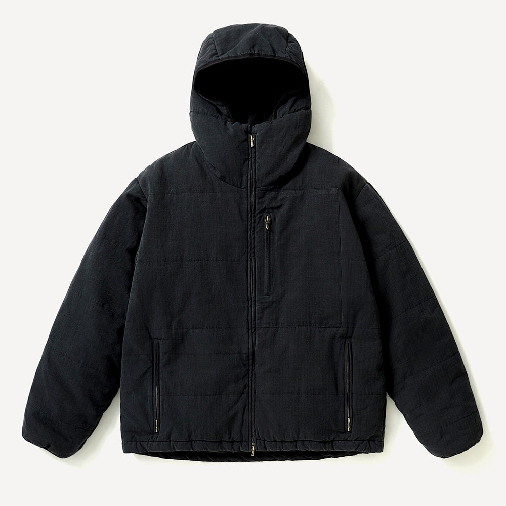 A.PRESSE - Washed Cotton Silk Linen Padded Jacket