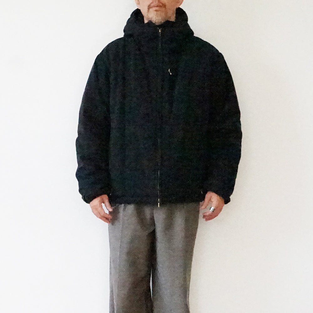 A.PRESSE - Washed Cotton Silk Linen Padded Jacket