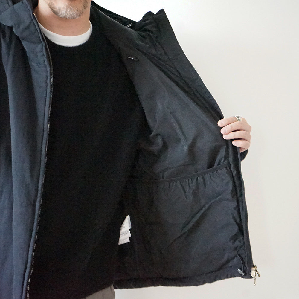 A.PRESSE - Washed Cotton Silk Linen Padded Jacket