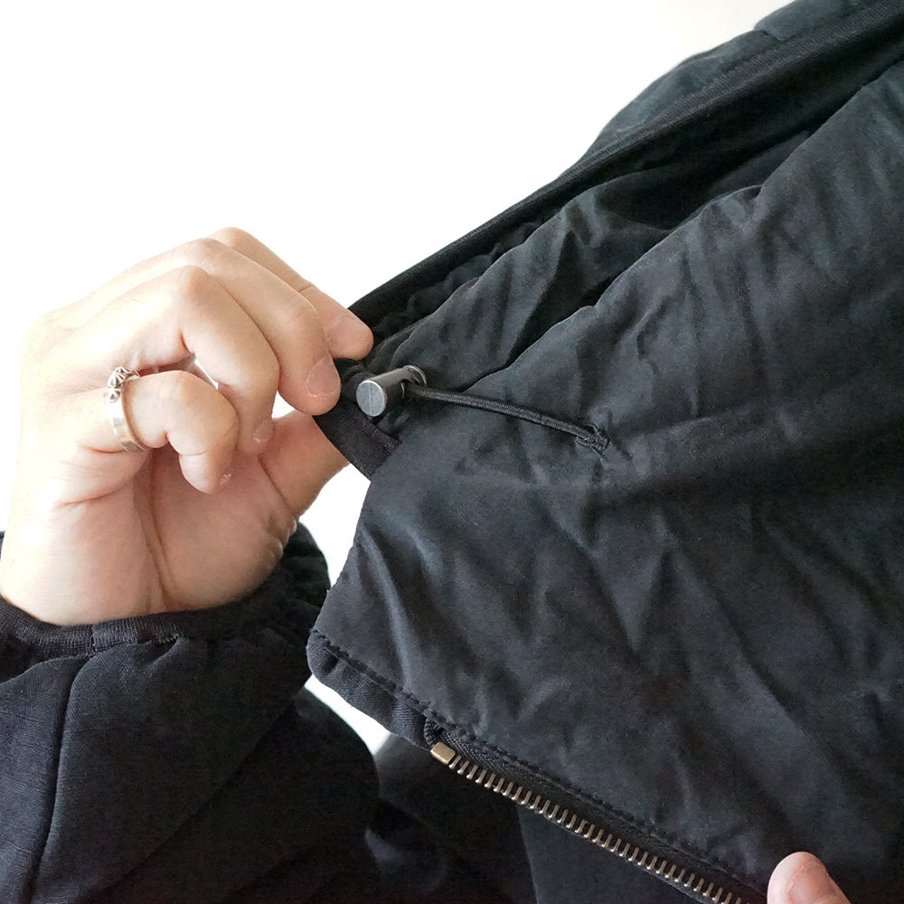 A.PRESSE - Washed Cotton Silk Linen Padded Jacket
