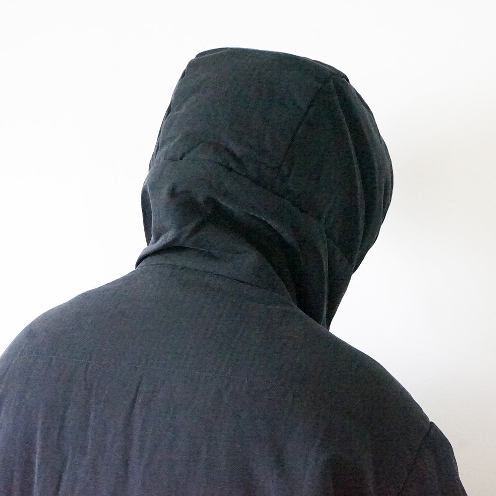 A.PRESSE - Washed Cotton Silk Linen Padded Jacket