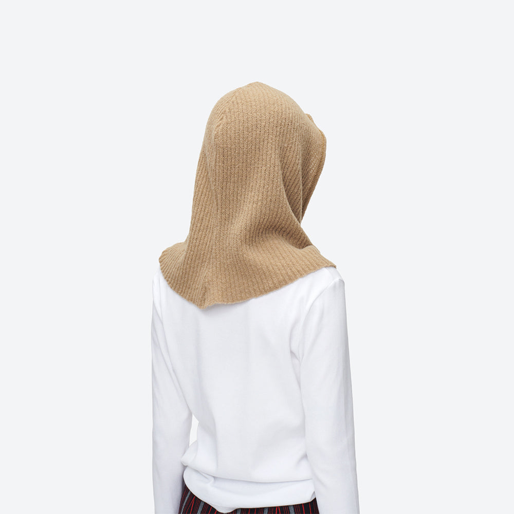 KIJIMA TAKAYUKI - BOUCLE KNIT HOODED SCARF