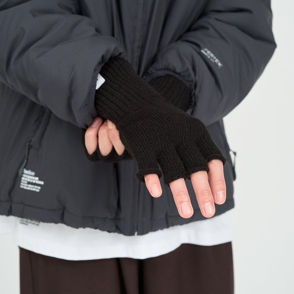 Fresh Service - THERMAL RIB KNIT FINGERLESS GLOVES