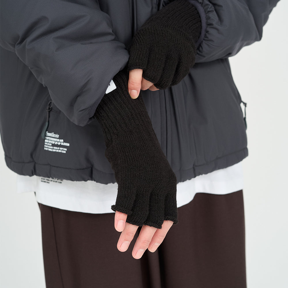 Fresh Service - THERMAL RIB KNIT FINGERLESS GLOVES