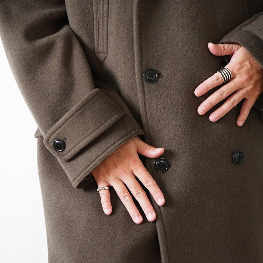 blurhms ROOTSTOCK - Wool Melton Mackinaw Coat