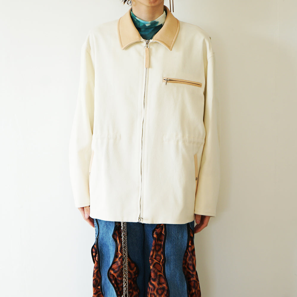 ATON - WOOL COTTON KERSEY HUNTING JACKET