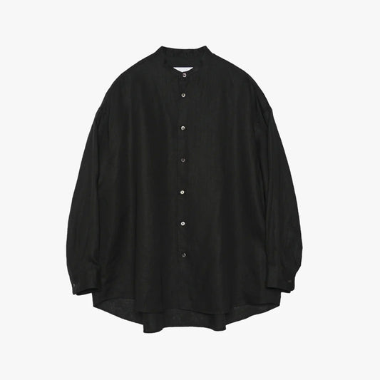 Graphpaper - Linen L/S Oversized Band Collar Shirt