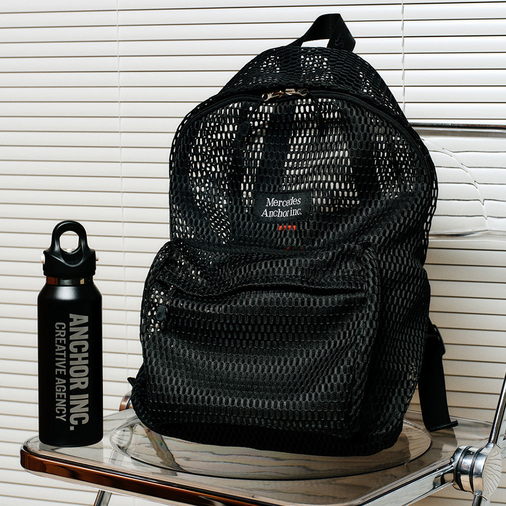 Mercedes Anchor inc. - LOGO TAPED MESH BACKPACK – IN MY BOOK STORE