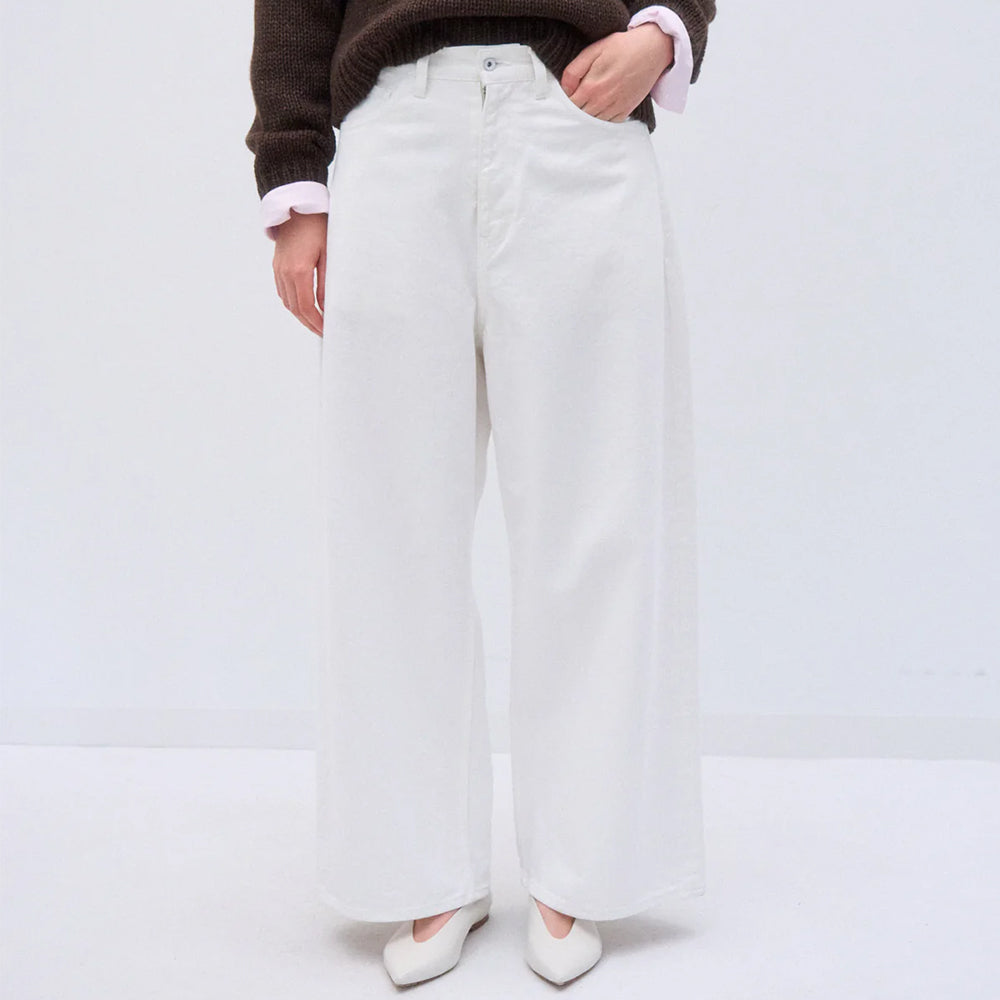 ATON - DENIM WIDE PANTS
