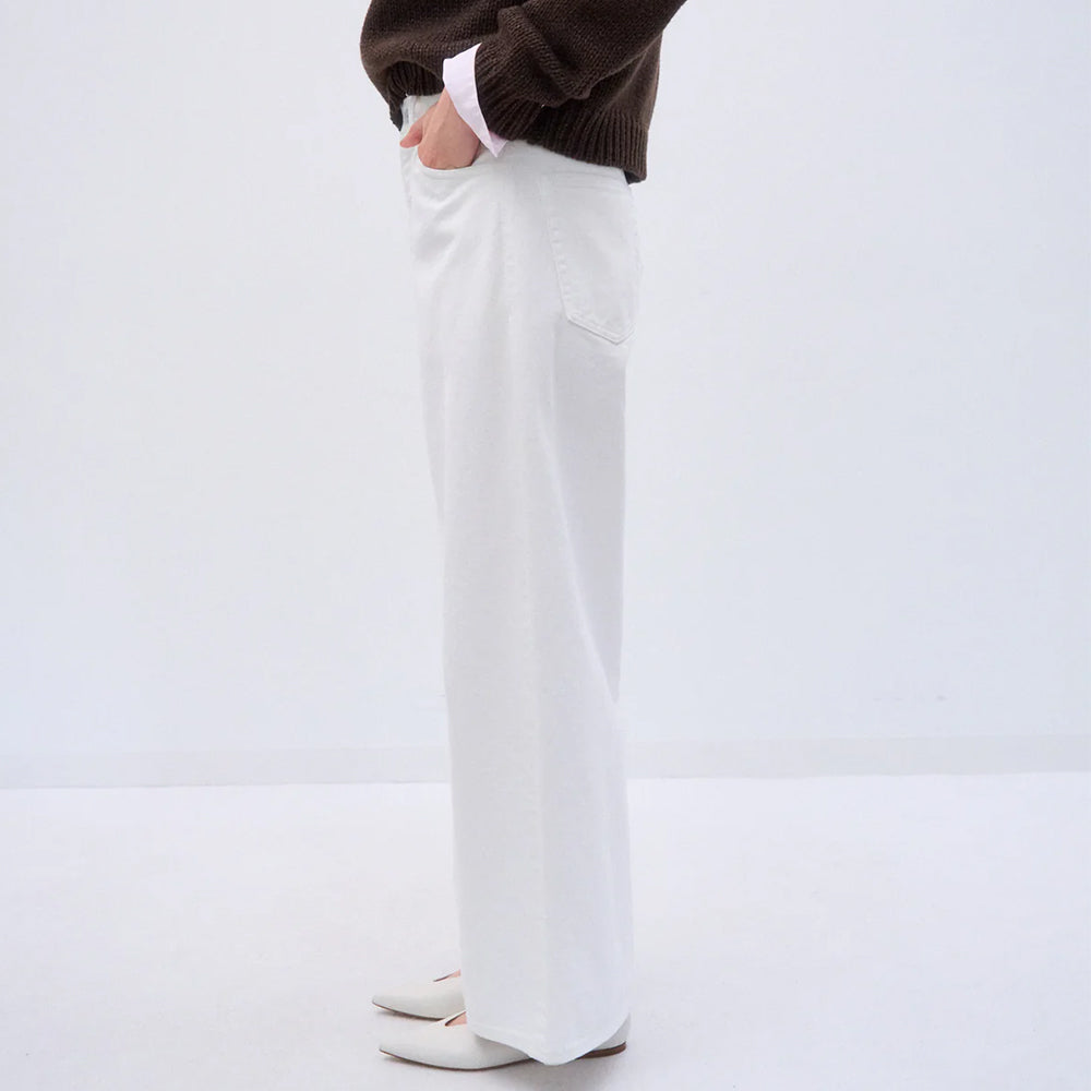 ATON - DENIM WIDE PANTS