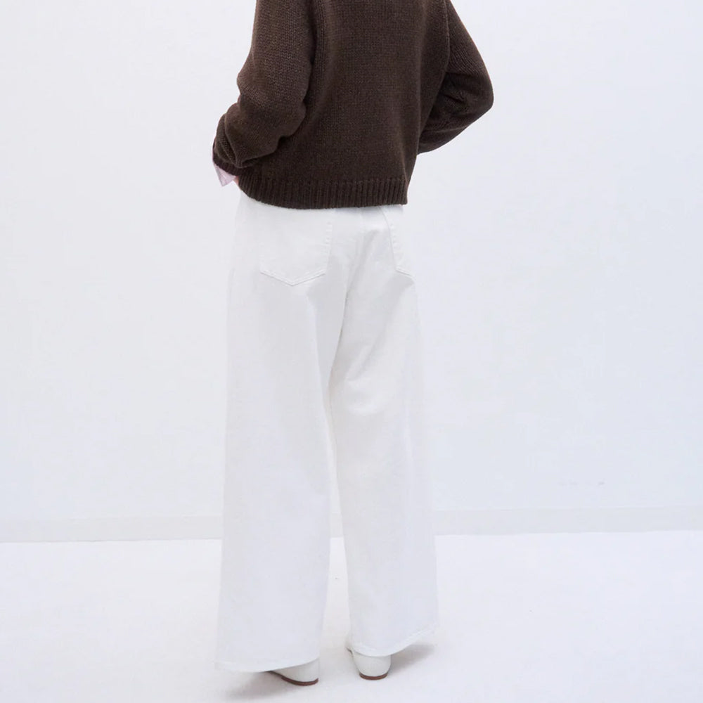 ATON - DENIM WIDE PANTS
