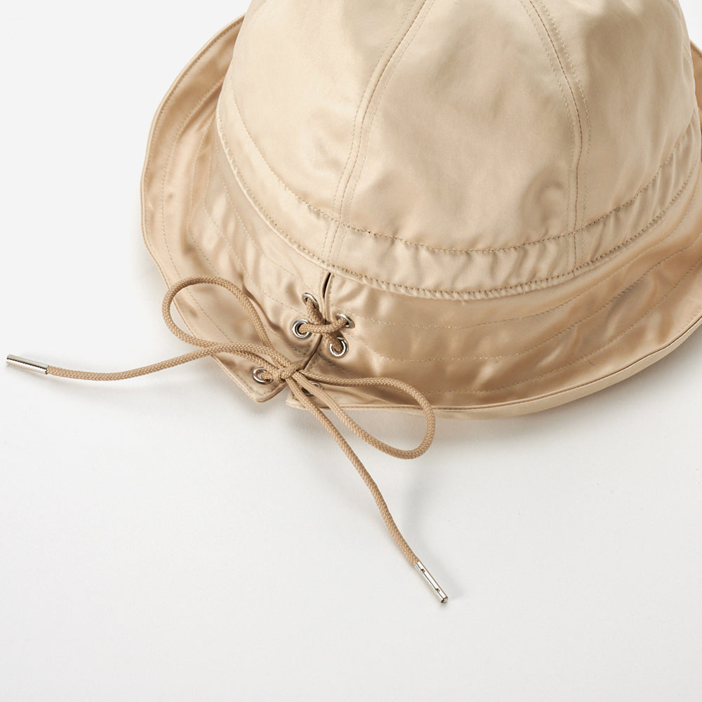 KIJIMA TAKAYUKI - LEATHER LIKE SATIN 2WAY SAILOR HAT