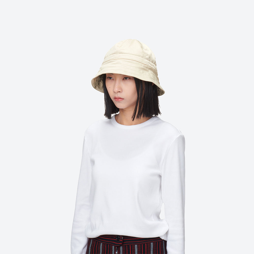 帽子 KIJIMA TAKAYUKI sailor hat ivory size:3 KIJIMA TAKAYUKI - LEATHER LIKE SATIN 2WAY SAILOR HAT – IN MY BOOK