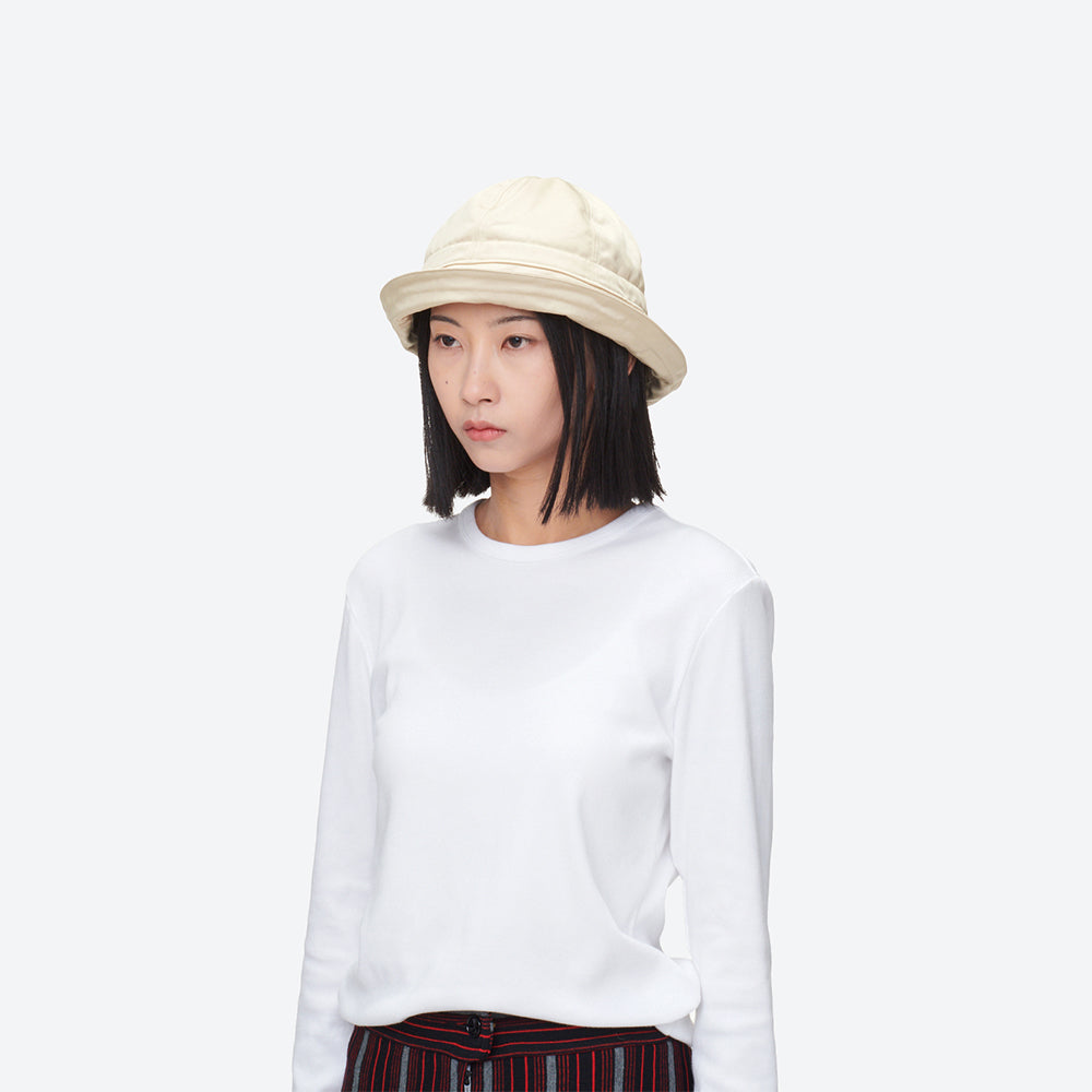 KIJIMA TAKAYUKI - LEATHER LIKE SATIN 2WAY SAILOR HAT