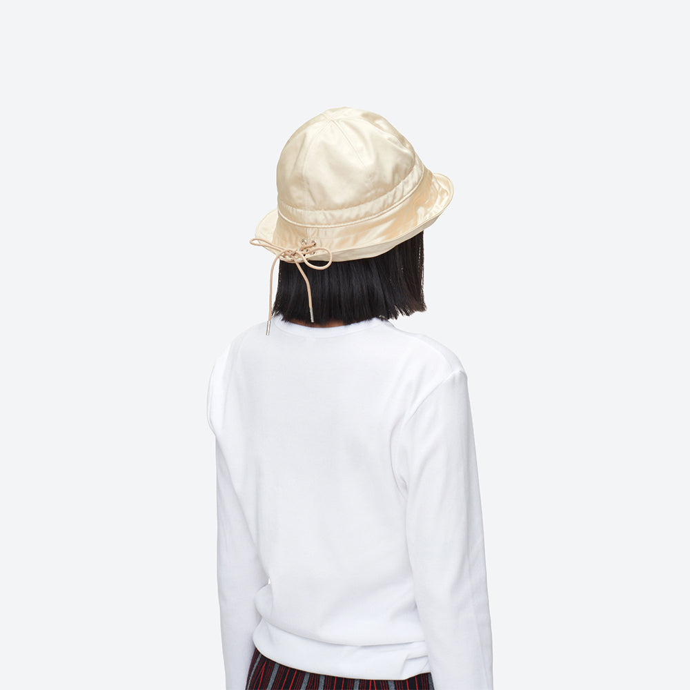 KIJIMA TAKAYUKI - LEATHER LIKE SATIN 2WAY SAILOR HAT