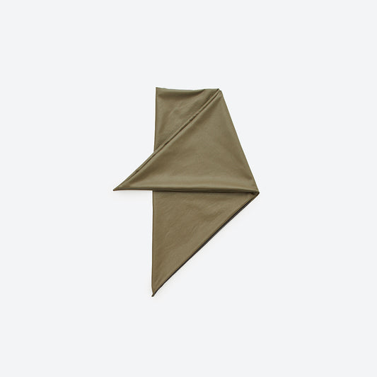 KIJIMA TAKAYUKI - FAUX LEATHER TRIANGLE SCARF