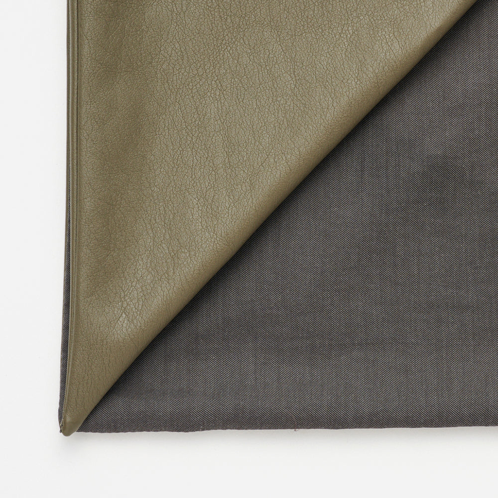 KIJIMA TAKAYUKI - FAUX LEATHER TRIANGLE SCARF