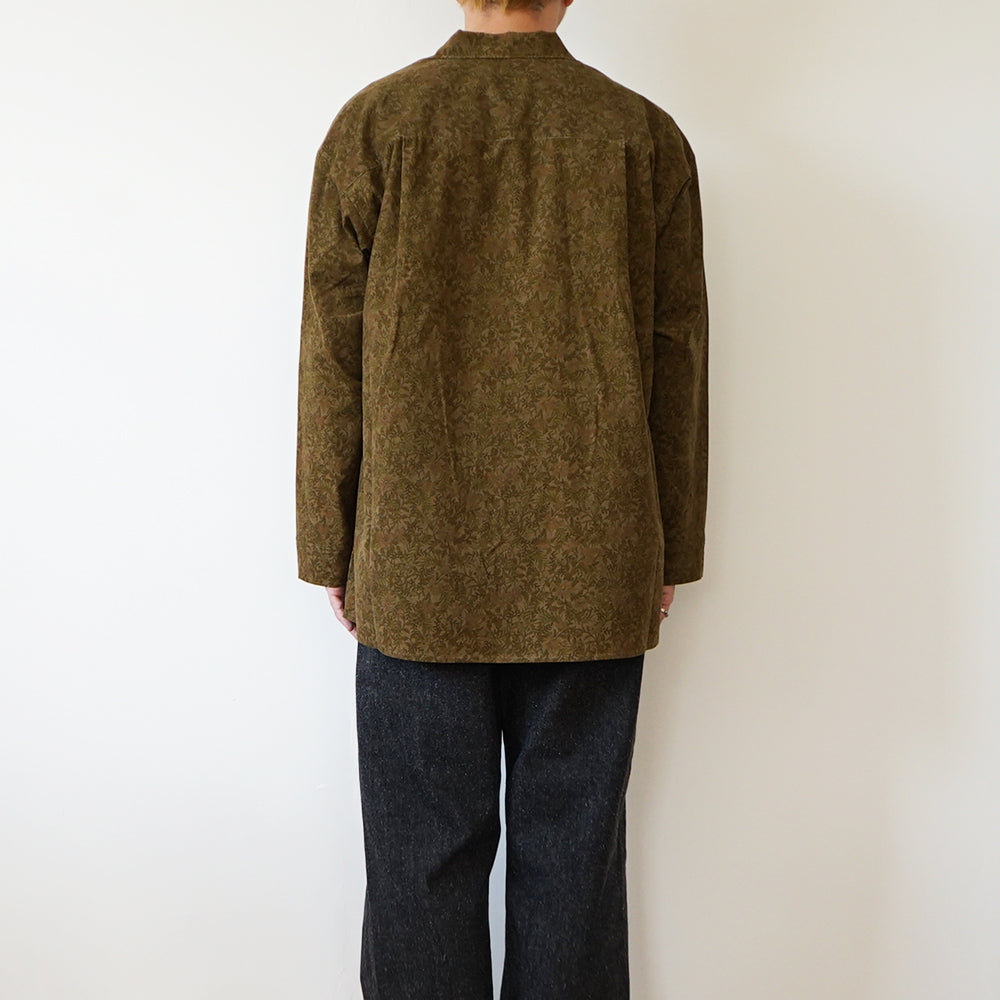 Cale - 21-wale Cord Print Skipper Shirt