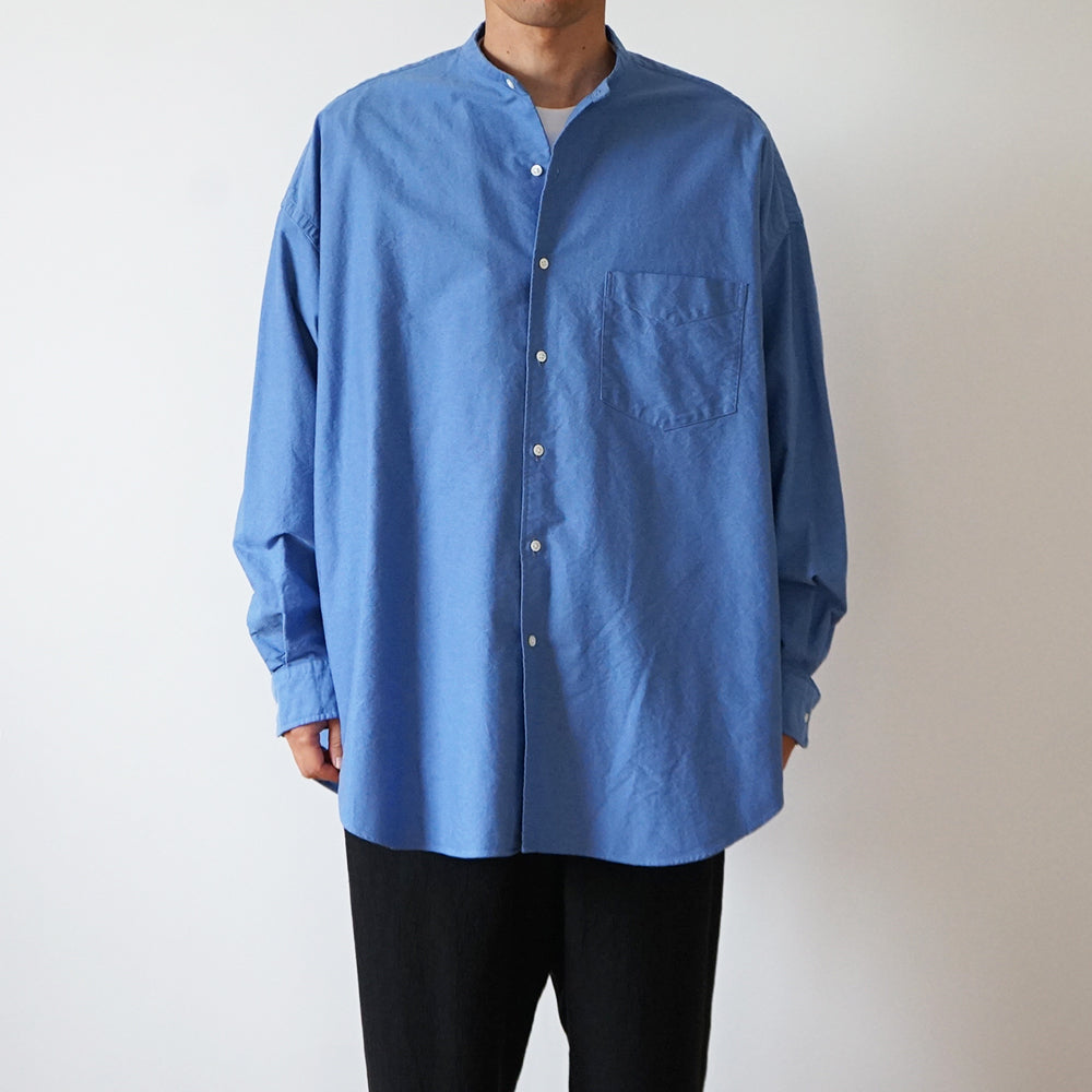 Graphpaper - Oxford L/S Oversized Band Collar Shirt – IN MY BOOK STORE